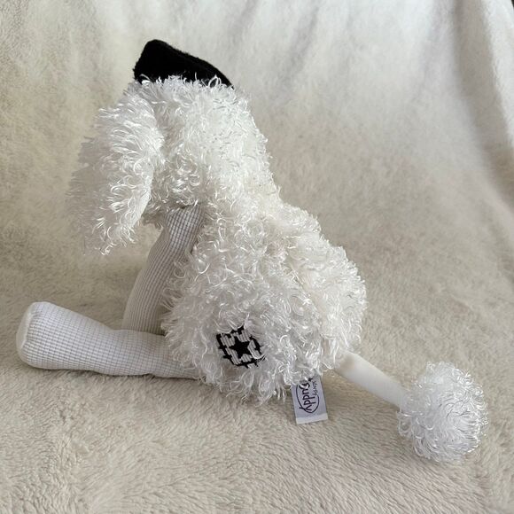 Scentsy Buddies Pari The Poodle 16 Inch Plush Stuffed Dog White Black Beret Toy - Picture 7 of 7
